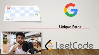 UNIQUE PATHS - GOOGLE CODING INTERVIEW QUESTION