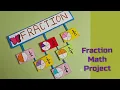 Fraction Math project for class 4 5 Fraction tlm fraction project chart