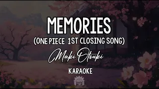 memories by maki otsuki one piece 1st closing song karaoke