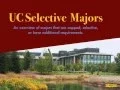 Selective and Capped Majors at Each UC