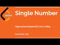 Single Number - LeetCode 136 Find the element that appears once