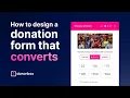 Donation Form Design to Increase Donations