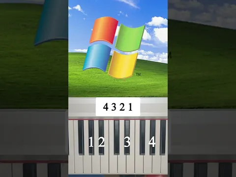 windows xp Piano Tutorial #Easypiano #Learn