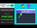 Detect current Pincode in Python app using radiobutton Desktop app using Python and Tkinter