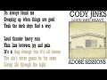 Cody Jinks - loud and heavy - lyrics🎵