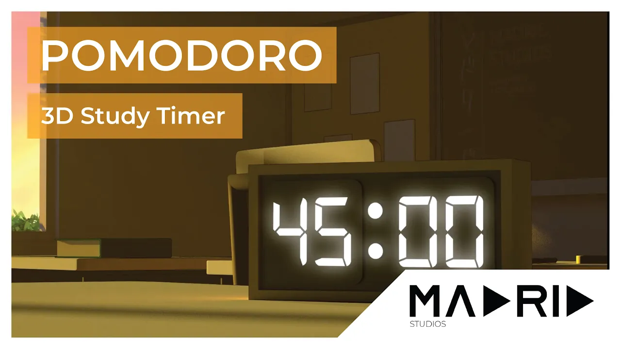 Pomodoro | Relaxing 3D Study Timer