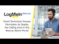 Grant Technician Groups Permissions to Deploy the Calling Card in the LogMeIn Rescue Admin Portal