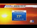 Providence experiences record high temperature
