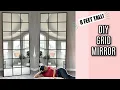 DIY LARGE GRID MIRROR IKEA HACK