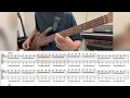 [Bass TAB] back number『どうしてもどうしても』Bass Cover ※NHKウインタースポーツテーマソング