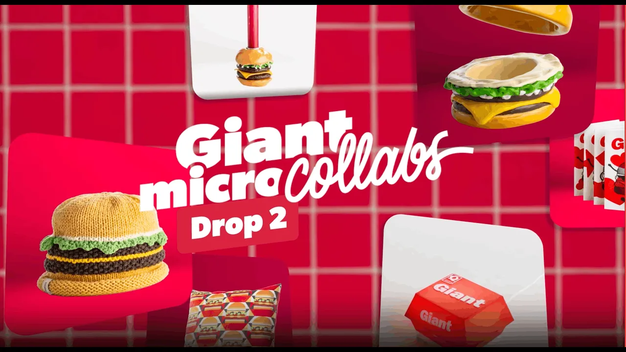 Quick Belgium — Giant micro collabs - Limited Edition Hamburger Items (YouTube video ad)