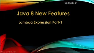 Java 8 New Features Tutorials - 04 Lambda Expression Part-1