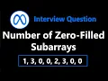 Number of Zero-Filled Subarrays - Leetcode 2348