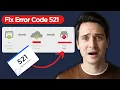 How to Fix Error Code 521 - Web Server is Down 2026 Full Guide