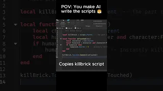 POV You make AI create Roblox scripts