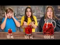 Lagu 10 ml VS 100 ml VS 1000 ml de BOISSONS - Qui va exploser ?