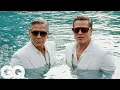 Brad Pitt George Clooney s GQ Cover Shoot Behind The Scenes