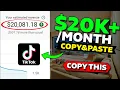 TikTok Copycat: Make $20K Per Month Without Recording Any Videos! (Make Money Online 2024)