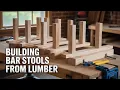 Simple Wooden Bar Stool // DIY