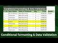 Learn Conditional formatting with data validation