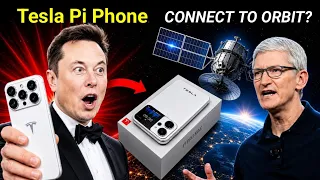 Tesla Pi Phone NO Bills Starlink Direct-to-Cell Bye AT T Verizon T-Mobile Telecom Concept