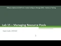 15 Managing Resource Pools - Step by Step