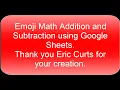 Learn emoji math addition and subtraction in Google Sheets