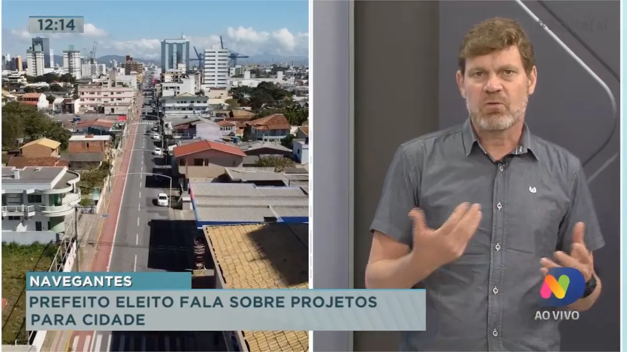 Prefeito eleito de Navegantes fala sobre projetos para a cidade