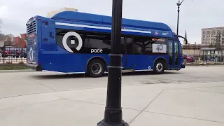 Pace Bus 2022 ENC Axess BRT 30 22304 22310 On Rt 505 West Joliet Loop