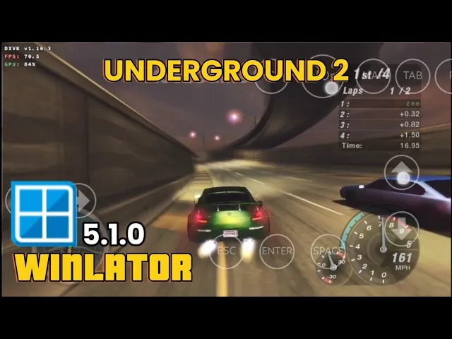 Winlator (Development) - Need For Speed Underground 2 - Emulator Windows Android