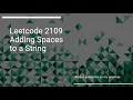 Leetcode 2109 Adding Spaces to a String