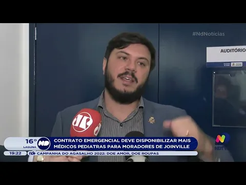 Contrato emergencial deve disponibilizar mais médicos pediatras para moradores de Joinville