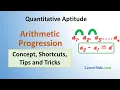 Arithmetic Progression - Shortcuts Tricks for 2026 Placement Tests Job Interviews Exams
