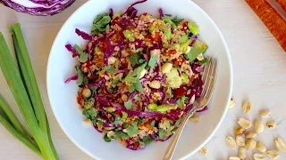 BEST QUINOA SALAD EVER  WITH A TOUCH OF ASIAN DRESSING.. 