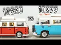 LEGO Volkswagen T1 vs T2 Camper Comparison LEGO 10279 vs 10220 LEGO 10220 vs 10279 LEGO Compare