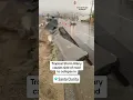 Road collapses in California after rains from Hilary