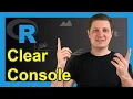 Clear R and RStudio Console 2 Examples Remove with Shortcut vs cat Function