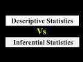 Descriptive vs inferential Statistics Difference between Descriptive and inferential Statistics