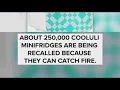 Cooluli recalls 250k mini-fridges for fire risk