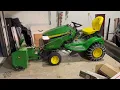 John Deere X380 with 44 Inch Snow blower attachment review