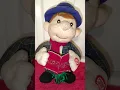 Vintage Interactive Christmas Caroler Man Infrared Activated 2004 WITH SPECIAL GUEST LAMB CHOP