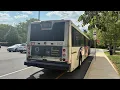 NJ Transit Bus On Board Ride 600 Plainsboro Via Mrktfr Scotts Crnr Rd 2010 NABI 416 15 5532