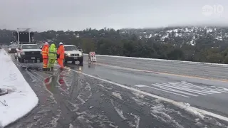 Snow falls in Sonora CA RAW