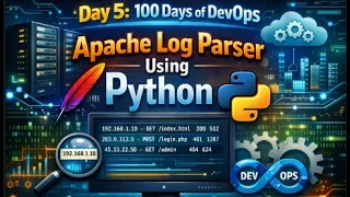 Day 5 100 Days of DevOps Apache log parser using Python