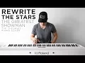 Download Lagu The Greatest Showman (Zac Efron \u0026 Zendaya) - Rewrite the Stars | The Theorist Piano Cover