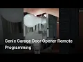 Genie Garage Door Opener Remote Programming