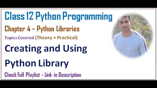 Python Libraries Class 12 Computer Science with Python 29
