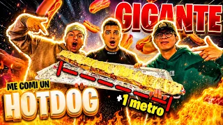 TRATO DE COMER EL HOT-DOG MAS GRANDE DE COLOMBIA