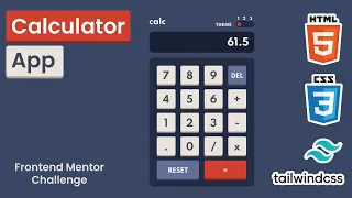 Calculator HTML Tailwindcss Frontend Mentor Challenge