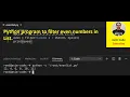 Python program to filter even numbers in List